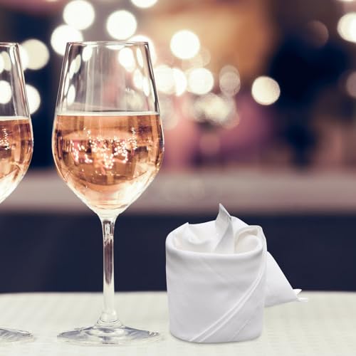 6 servilletas de algodón puro para mesa elegante miniatura 6