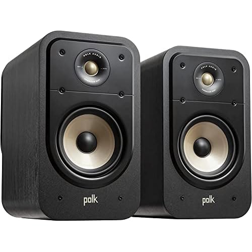 Polk Audio Signature Elite ES20 High-Resolution Bookshelf Speakers Home Theater, Stereo Speakers, HiFi Speaker, Hi-Res Certified, Compatible With Dolby Atmos And DTS: X (Pair Of 2) – Black