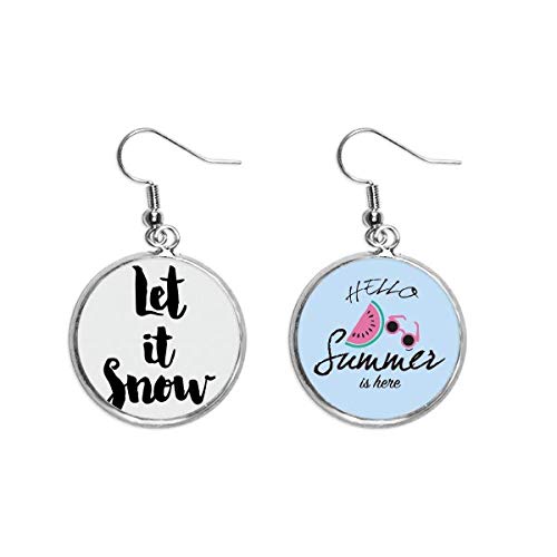 Pendientes de sandía Let It Snow para looks playeros y vestidos ligeros de verano