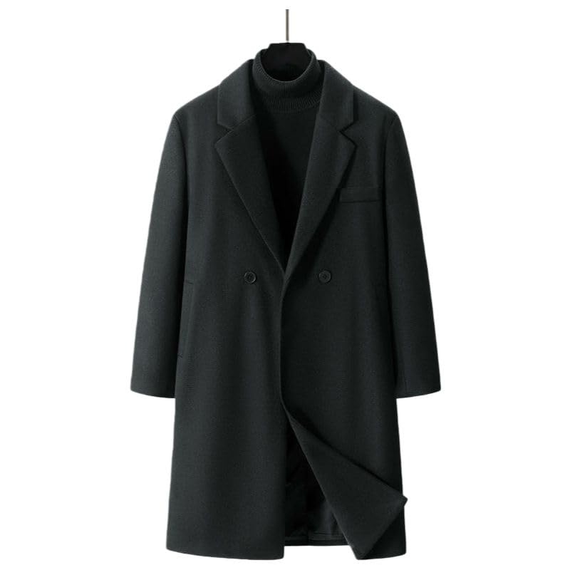 Manteau long homme style trench ample veste mi-longue saison