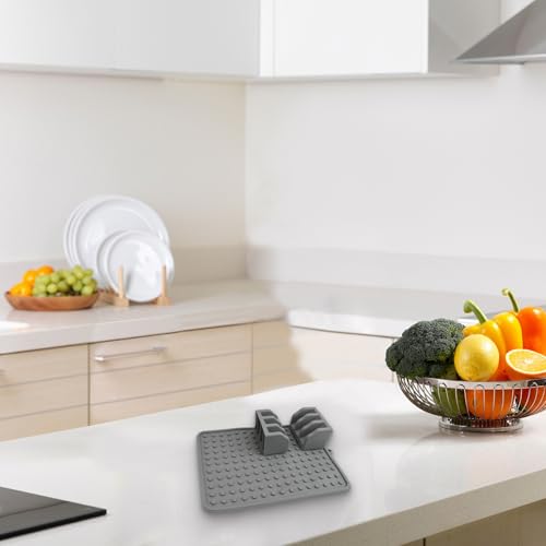 Tapis de séchage en silicone ZYNCUE, accessoire d'évier durable et antidérapant - 3