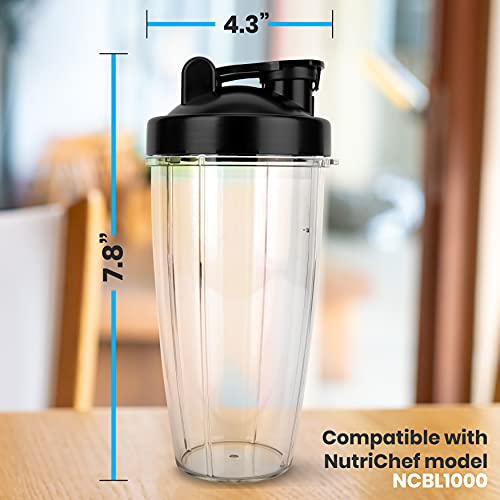 Vaso de repuesto NutriChef 24 oz para licuadora miniatura 2
