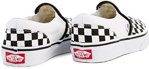 Vans Kids Unisex Classic Slip On, (Checkerboard) Black/True White, Size 2 Little Kid | Image 2