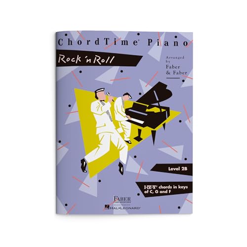 ChordTime Piano Rock 'n' Roll – Level 2B | Early Intermediate Piano Sheet Music for Students, Kids and Teens | Rock and Roll Favorites with Chords and Fingering | Faber Piano Adventures Songbook