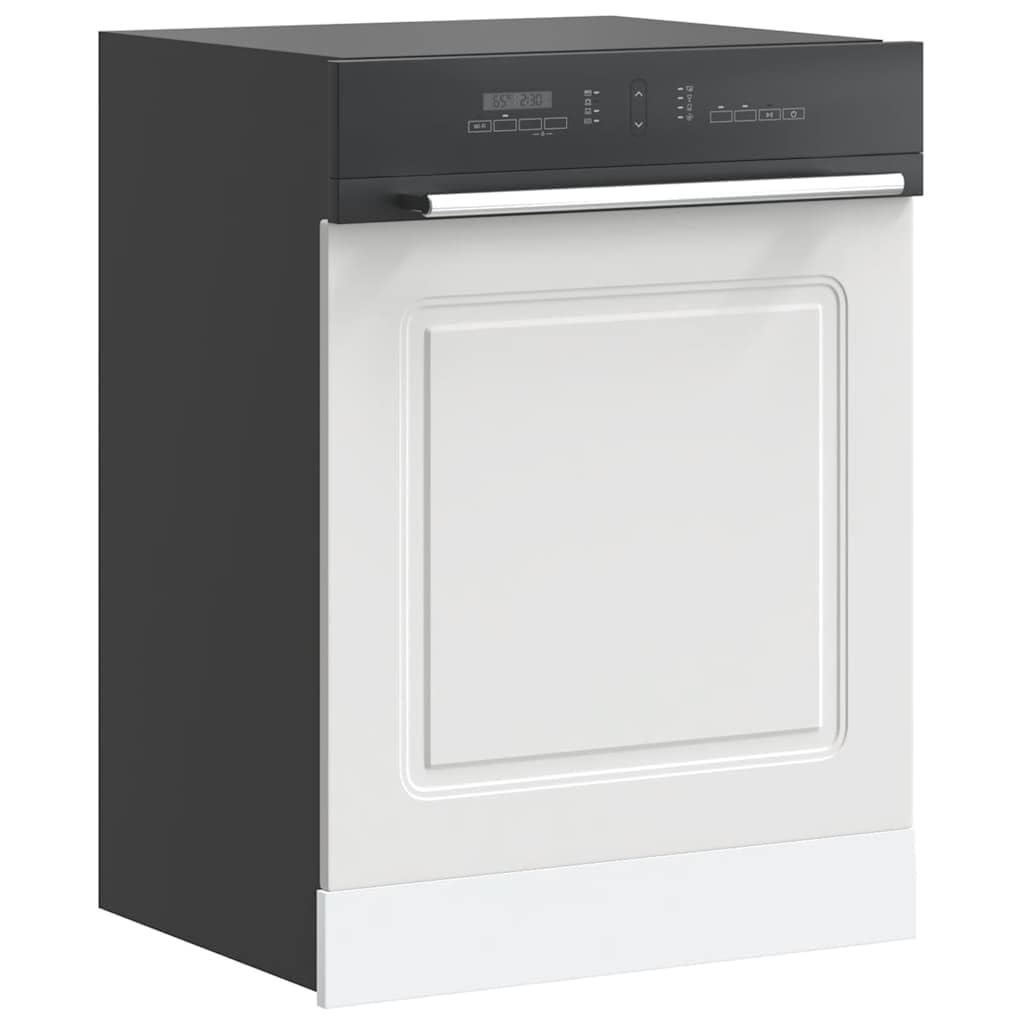 vidaXL Panneau de Lave-Vaisselle Kalmar Blanc 60x1,5x57 cm, Panneau Avant de Lave-Vaisselle, Panneau, Panneau de Porte Avant de Lave-Vaisselle