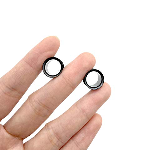 HEKEUOR 11mm 7/16" Steel Ear Stretching Kit - 2 Tapers 2 Tunnels Size Between 00g(10mm) and 1/2" (12mm)2