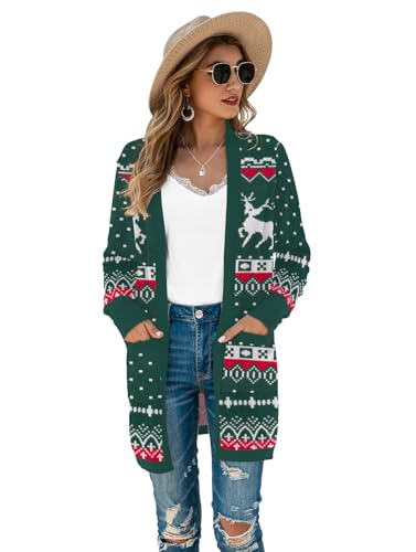Image of TASAMO Cardigan Sweaters for Women Long Sleeve Open Front Casual Knit Fall Coat Oversized Soft Outwear with Pockets