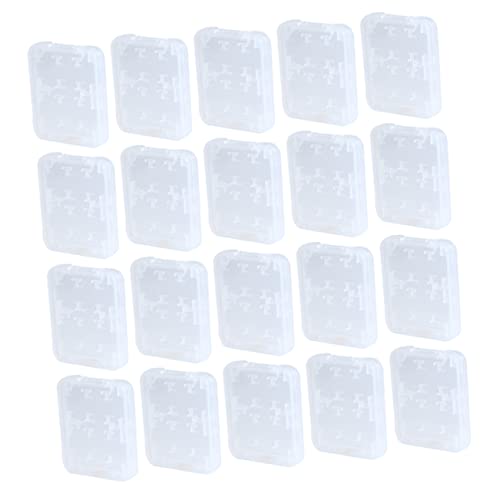 ARTIBETTER 20pcs Memory Card Storage Box Organizer Slots Lightweight and Design for Easy Access and Carrying Compact Card Holder for Travel and Storage