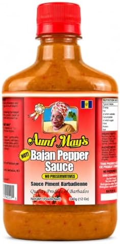 Aunt May's Bajan Pepper Sauce 340 g