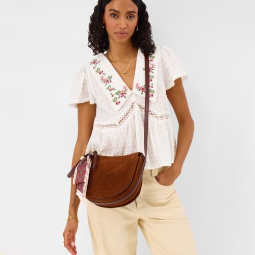 Accessorize brown suede sling bag – image 2