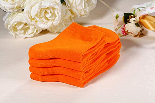 Image of Azwelier Unisex Colorful Quarter Ankle Athletic Socks Breathable Cotton Blend Crew Style 4 Pairs Pack
