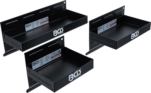 BGS 67150 | Juego de estantes magnéticos | 150 / 210 / 310 mm | 3 piezas