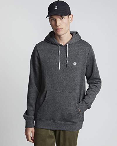 Element Cornell Classic Ho-Sudadera para Hombre Capucha, Gris (Charcoal Heathe), XS