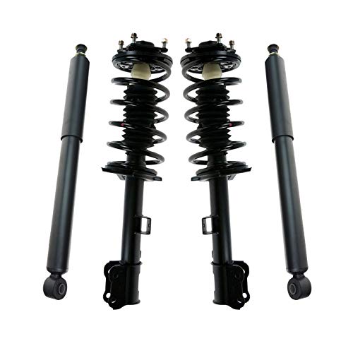 Image of TRQ Front and Rear Complete Strut Assembly & Shock Absorber Kit Complete Strut & Coil Spring Assembly Compatible with 2001-2007 Ford Escape 2001-2006 Mazda Tribute 2005-2007 Mercury Mariner