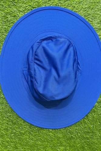 Image of TYKA Cricket Panama Hat | Wide Brim Sun Protection Hat with Sweat-Absorbent Towel Lining | Lightweight & Breathable Headwear for Cricket Matches