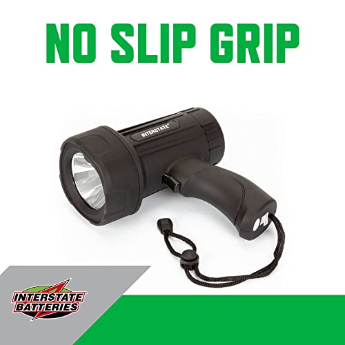 Interstate Batteries 250 Lumen Led Spotlight Searchlight 5 Watt Black (Lig7997) Lightweight Flashlight For Kids, Teens, Adults #TOP4