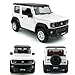 1:24 Scale 2021 Jimny SUV Model Toy Car Metal Diecast Toy Vehicle, Doors Open, Light Sound, Pull Back, Toys for Boys Kids Gifts, Men Collection, Home Office Décor, White