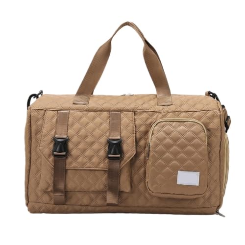 Bolso de viaje deportivo con diseño Argyle, acabado elegante y nailon reforzado