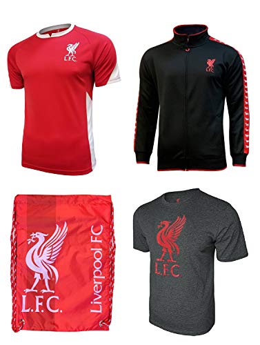 Icon Sports Adult Soccer Package - Official Licensed Liverpool FC LFC World Soccer Club Football Team Ultimate Fan Pack Bundle Unisex