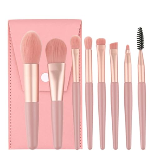 Kit maquillage mini pour appliquer la poudre et estomper les fards à paupières