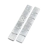 sourcing map 2 Stück Klebegewichte Streifen 2,1 Unzen Hinterrad für Motorrad 136 x 19mm