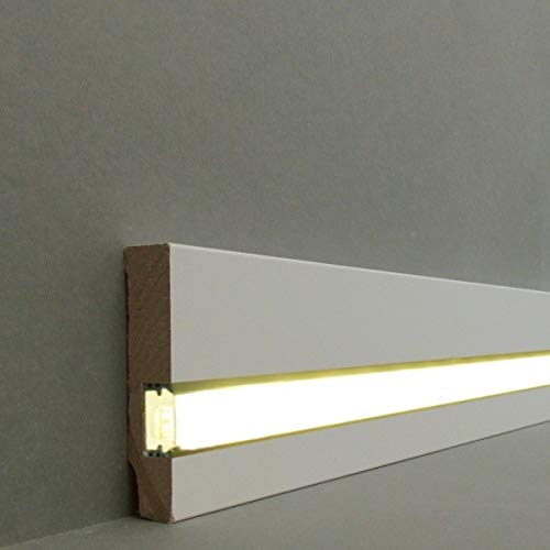 'supporto di u. Battiscopa"Cuxhaven MDF foliert | 721.1670 – Bianco