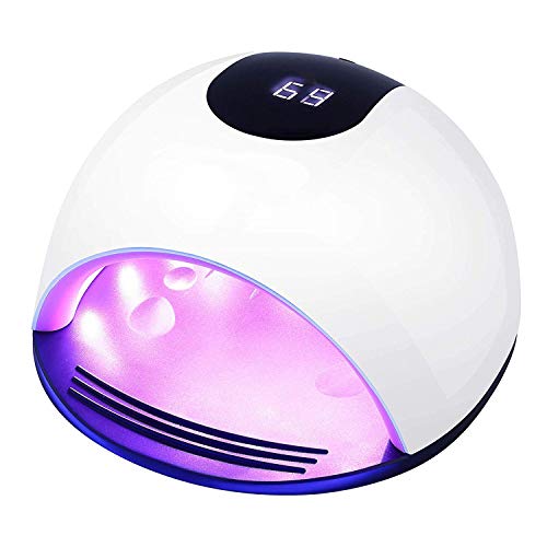 LED Nail Lamp - 80W Gel Nail Dryer with 4 Timer, Sensor - Professional Curing Light for All Gel Nails and Toe Nail Curing