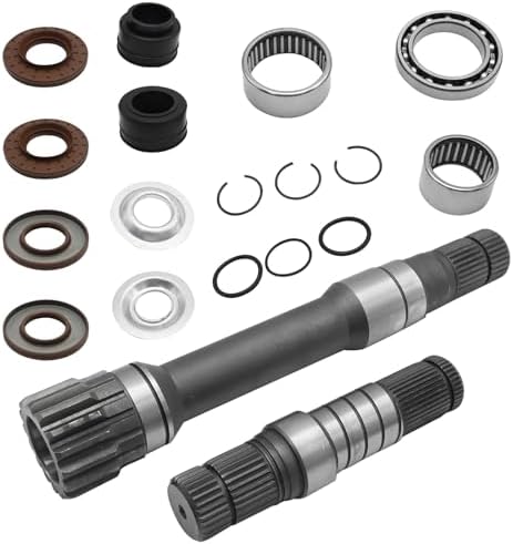 Vkinman Front Right CV Axle Intermediate Shaft Inner Shaft Kit Replacement for Ram 1500 2012-2022, Replace# 68257420AF, 68257421AF, 68257422AF, 722N695BK