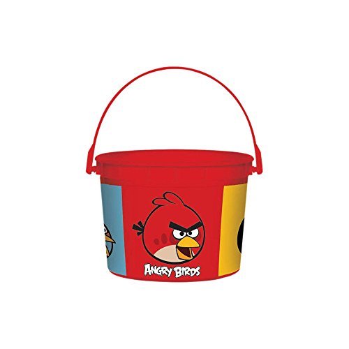 Boîte à dragées grand format plastique rouge anniversaire Amscan