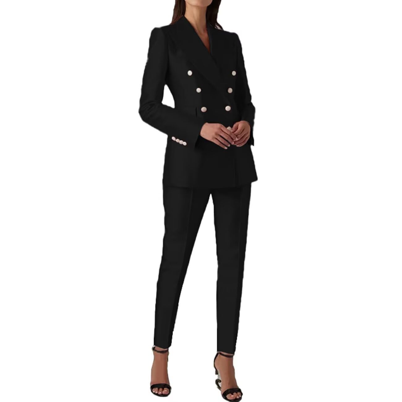 Satin Suit Women Two Piece Outfits Blazer Jacket and Pants Business Fashion Suit Sets Blazer Pants