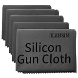 ILANSIN Silicon Gun Cloth 5 Pack 12'' ×12'' Gun Cleaning...