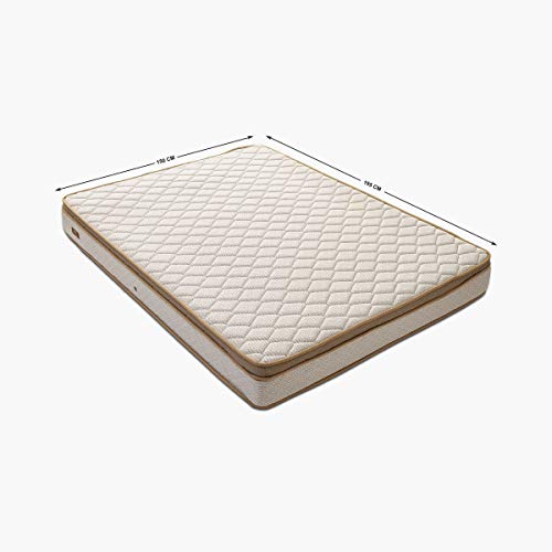 Image of Home Centre Restomax Pro 6 inch+2 inch Bonnel Spring Memory Foam Mattress with Box Top 150 x 195 cm