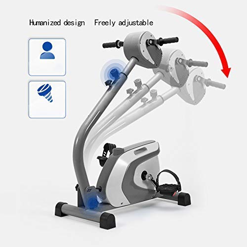 Image of Recumbent Exercise Bike with Adjustable Resistance, Electric Rehabilitation Machine, Arm and Leg Pedal Exerciser with LCD Display Disabled Fitness Machine