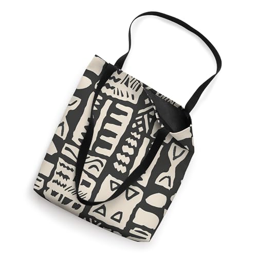 Bolso tote auténtico de telas africanas con diseño minimalista miniatura 2