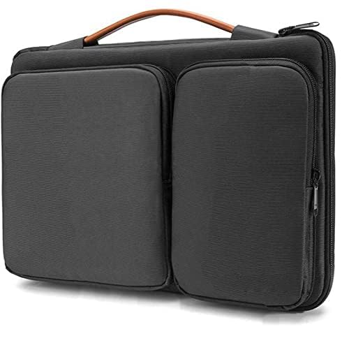 360 Protective Laptop Sleeve Case for 12.3 Surface Pro 8/X/7+/7/6/5, 13-inch MacBook Air M1 2018-2021, 13.3 MacBook Pro M1 2016-2021, 12.9-in iPad Pro 5/4/3 Gen (13 Inch, Black)