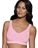 Bali Women's Comfort Revolution Shaping Wirefree Bra, Hush Pink Dot, Large