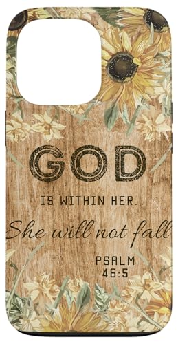 ؐ t[ NX` God is Within Her She Will Not Fall X}zP[X iPhone 13 Pro p