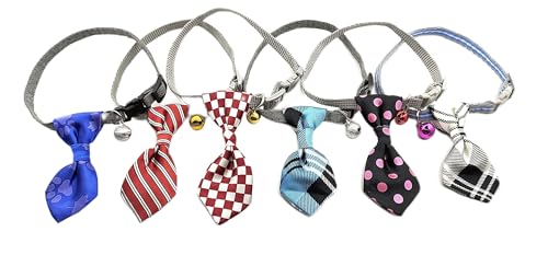 RvPaws Cat & Dog Collar Adjustable Safety Buckle Dog Cat Accessories Fashion Checkered Bow tie with Bell (Pack of-1) (B0C7W8JKP5) Amazon Price History, Amazon Price Tracker