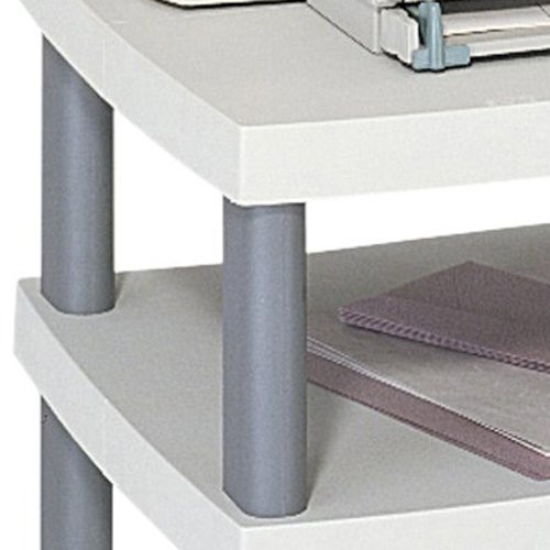 Safco Wave Desk-Side Printer Stand, 17-1/4 X 17-1/2 X 29-7/8, Charcoal Gray #TOP1