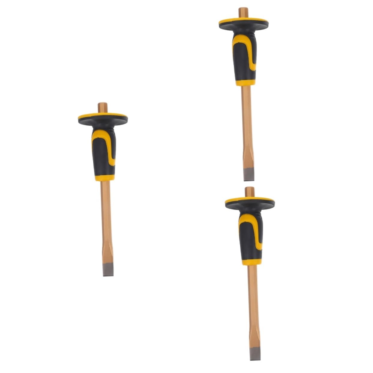PartyKindom 3pezzi Scalpello Per Muratura Con Protezione Utensile e Appuntito Per e Chisel Heavy Duty Per Falegnameria e
