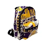 Pro Specialties Group Mini mochila 2 em 1 transformável Los Angeles Lakers: bolsa de cinto de viagem conversível, elegante e resistente à água., Los Angeles Lakers, Compacto