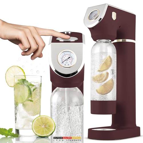 BERLINGER HAUS Soda Maker with 2 Bottles, Leonardo Collection | Eco-Conscious and Elegant Design