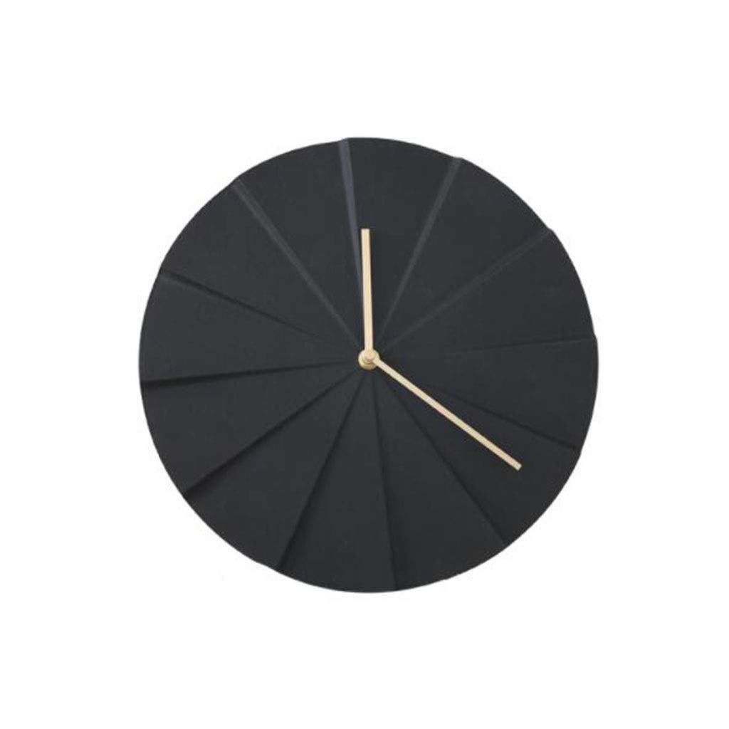 Horloge marbre nordique noir : l'élégance du luxe moderne pour votre mur