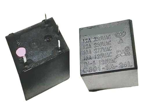 Relé de 24V C801-1A-24L con 4 pines para alta estabilidad eléctrica