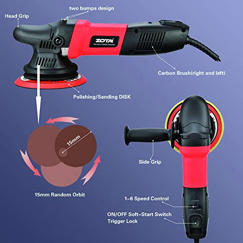 Zota RP1506 Buffer Polisher, 15Mm Long-Throw Orbital Polisher thumb #2