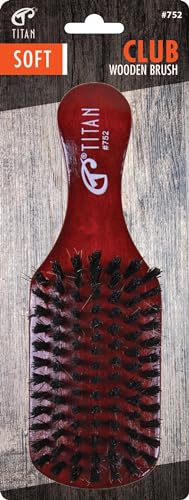 TITAN Soft Brush, Smoothing, Wave Styles, Soft on Scalp, Restore Shine and Texture CLUB BRUSH