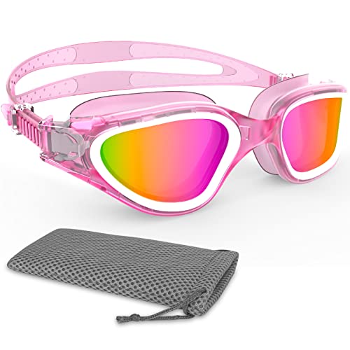 Winline Lunettes de Natation Anti buée Anti UV Étanches Vision Nette Réglage Facile Pont Souple, pour Hommes Femmes Cover