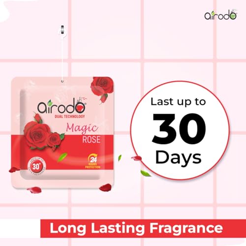 Image of Airodo Automatic Air Freshener Automizer Refill (Lemon & Orange 235ml) + Pocket Gel Mix - 30g (Assorted Magic Rose, Fruity Punch, Floral)| For Home & Office | Long Lasting Fragrance