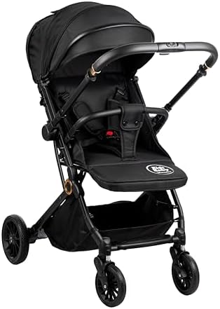 Carrinho de Bebê Passeio Vira Berço Compact com alça reversível K...