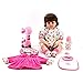 Produktbild 55cm Silikon Babypuppe Mit Giraffe Plüschtier Schöne Imitation Baby Lustiges Spielhaus Spielzeug Kinder Geburtstagsgeschenk Gugutogo